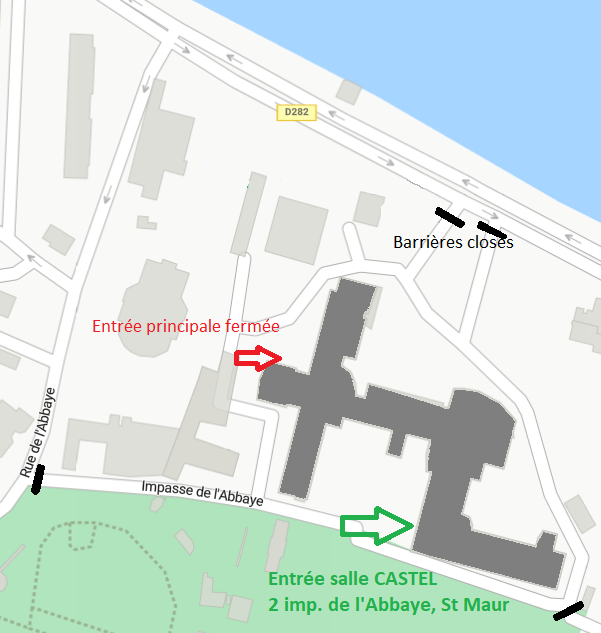 plan d'accès salle castel